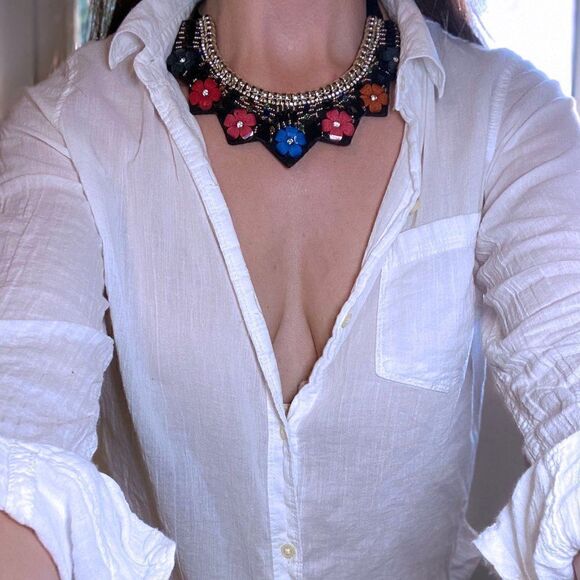Frida Flowering Crown Statement Necklace - Picture 1 of 6